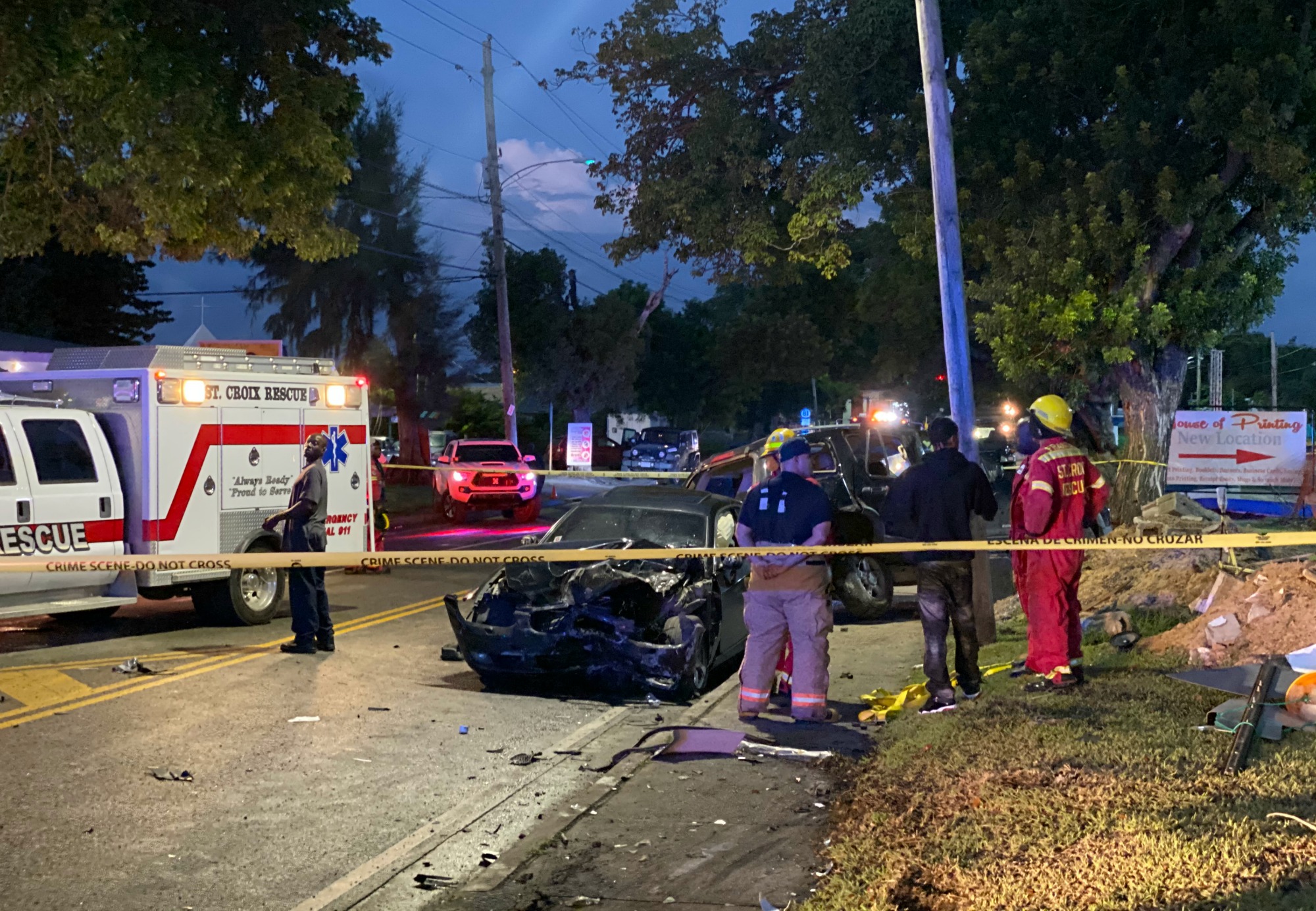 Man Dies During Early Morning Car Accident on St. Croix; Driver of Car